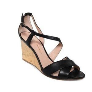 ENZO ANGIOLINI Womens Vanida Wedge Gold Cork Sz 6.5